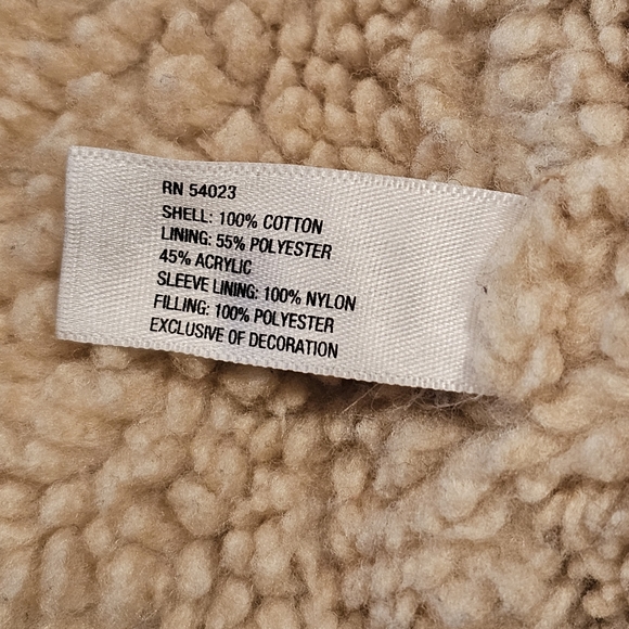 GAP  Sherpa Lined Denim Trucker Jacket Unisex - Picture 9 of 10